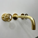 Unlacquered Brass Wall Mount Faucet Sinks detail view 3