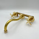 Curved Wall Mount Faucet With Valve home decor accent for entryways, bathrooms, kitchens, shelves, and warm artisan interiors - view 2